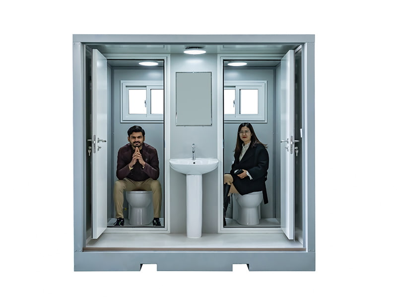 Toilet Portabel Luar Ruangan untuk Dua Orang
