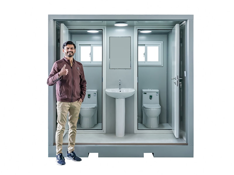 Toilet Portabel Luar Ruangan untuk Dua Orang